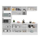 Cozinha Pérola Com Tampo E Rodapé 5 Peças Torre Quente Aéreo