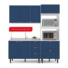 Cozinha Pérola Completa 3 Peças Aéreo 3 Portas E Balcão 2 Gav