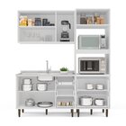 Cozinha Pérola Completa 3 Peças Aéreo 3 Portas E Balcão 2 Gav