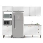 Cozinha Pérola Completa 4 Peças Torre Quente Basculante Aéreo