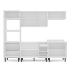 Cozinha Pérola Completa 5 Peças Torre Quente Aéreo 3 Portas B