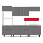 Cozinha Pérola Completa 5 Peças Torre Quente Aéreo 3 Portas B