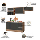 Cozinha Pisa Com Balcao 1,60m Poliman Moveis