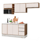 Cozinha Pisa Com Balcao 1,60m Poliman Moveis