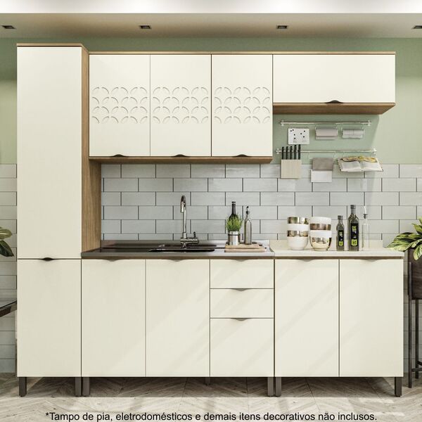 Cozinha Planejada Completa 06 Peças 2 40m Linha Lótus Cb571 K