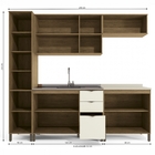 Cozinha Planejada Completa 06 Peças 2 40m Linha Lótus Cb571 K