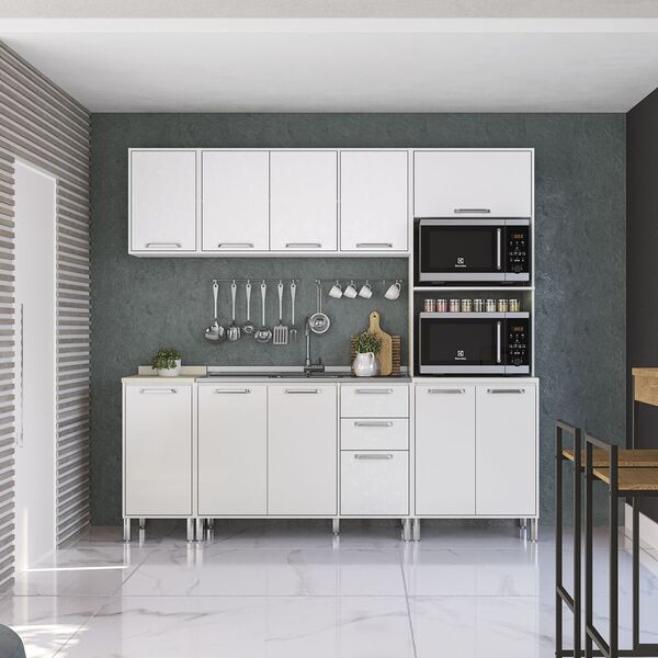 Cozinha Planejada Completa 2 30m 06pc Linha Geometric Cj43014