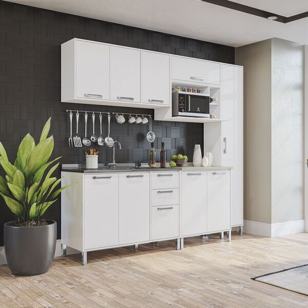 Cozinha Planejada Completa 2 40m 07pc Linha Geometric Cj43014