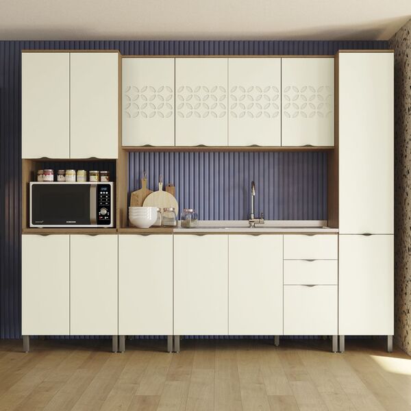 Cozinha Planejada Completa 2 70mt 07pc Linha Lótus Cj43014-07