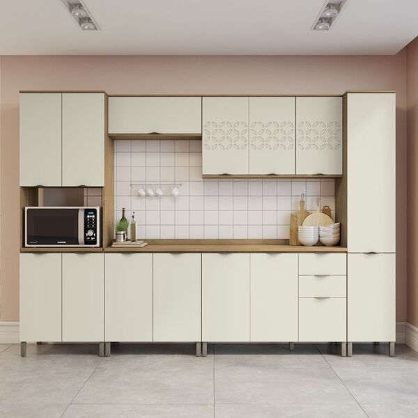 Cozinha Planejada Completa 3 10mt 08pc Linha Lótus Cj43014-07