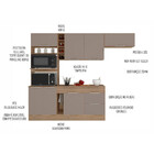 Cozinha Poliman Ferrara Com Tampo 2 Gavetas