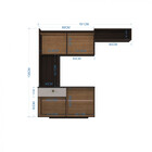 Cozinha Poquema Suspensa Nina