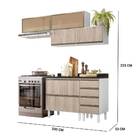 Cozinha Recife Com Tampo 25mm 4 Portas Branco Arezzo Tana Dec