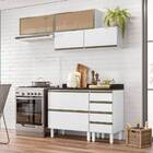 Cozinha Recife Com Tampo 25mm 4 Portas Branco Tana Decor