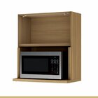 Cozinha Ripada 4 Peças Com Balcão E Aéreo Forno 100% Mdf Rain