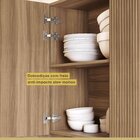 Cozinha Ripada 4 Peças Com Balcão E Aéreo Forno 100% Mdf Rain