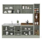 Cozinha Rubi Com Rodapé 5 Peças Rubi Yescasa Verde Oliva