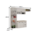 Cozinha Salleto Esmeralda 3 Portas E 2 Gavetas 10970.158