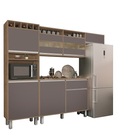 Cozinha Smart Freijó/cinza – Vitamov