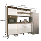 Cozinha Smart Freijó/off White – Vitamov