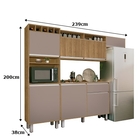 Cozinha Smart Ripado Freijó/connect – Vitamov