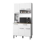 Cozinha Sofia 6 Portas 1 Gaveta Branco - Poliman