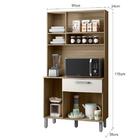 Cozinha Sofia 6 Portas 1 Gaveta Carvalho Oak/off White - Poli