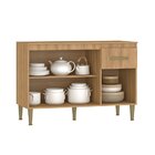 Cozinha Suprema 09 Com Tampo 4 Peças Mel/fendi