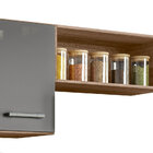 Cozinha Suspensa 07 Portas 02 Gavetas Carvalho Rústico Com Ch