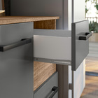 Cozinha Suspensa 07 Portas 02 Gavetas Carvalho Rústico Com Ch