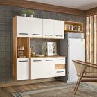 Cozinha Suspensa 1,80m Juliete 7 Portas 2 Gavetas Freijó Off