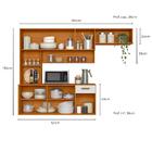 Cozinha Suspensa 6 Portas 180 Cm Una Pln