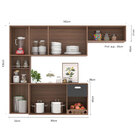 Cozinha Suspensa 7 Portas 1 Gaveta Carvalho Grafite Mila Poli