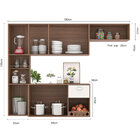 Cozinha Suspensa 7 Portas 1 Gaveta Carvalho Off White Mila Po