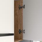 Cozinha Suspensa Ana Clara 7 Portas Carvalho/cristal - Fdecor