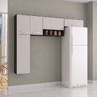 Cozinha Suspensa Anita Poquema Móveis Chocolate/offwhite