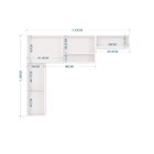 Cozinha Suspensa Anita Poquema Móveis Preto