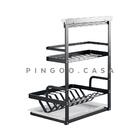 Cozinha Suspensa Completa Gourmet Sabiá Pingoo.casa - Preto