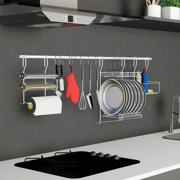 Cozinha Suspensa Essence 135x48x21 8 Branco Dicarlo