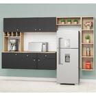 Cozinha Suspensa Itapua Com 6 Portas - Carvalho/grafite