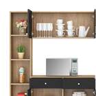 Cozinha Suspensa Itapua Com 6 Portas - Carvalho/grafite