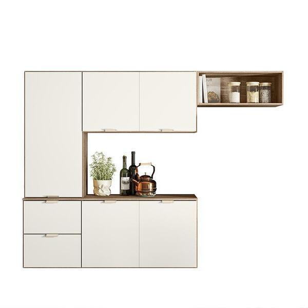 Cozinha Suspensa Ivete 5 Portas E 2 Gavetas - Nicioli