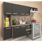 Cozinha Suspensa Mali 7 Portas E 2 Gavetas - Teka/grafite