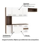 Cozinha Suspensa Mali Com 7 Portas - Teka/branco