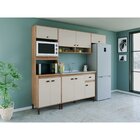 Cozinha Torino 9 Portas E 1 Gaveta Mb 9001 Mel/off White