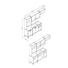 Cozinha Torino 9 Portas E 1 Gaveta Mb 9001 Mel/off White