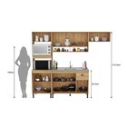 Cozinha Torino 9 Portas E 1 Gaveta Mb 9001 Mel/off White