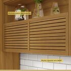 Cozinha Torre Quente 4 Peças Ripado Princesa 100% Mdf Freijó/