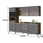 Cozinha Turquesa 05 Peças Reflecta Castanho/cinza – Vitamov
