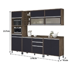 Cozinha Turquesa 05 Peças Reflecta Castanho/grafite – Vitamov